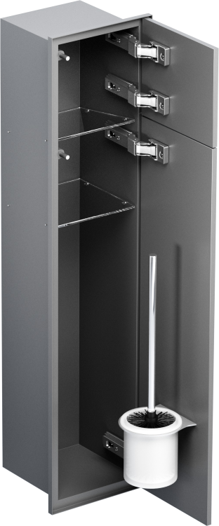 Schowek podtynkowy WC 800 MCJ bestseller — kołnierz Zero flush ze ścianą